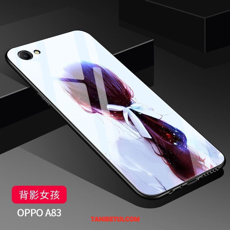 Etui Oppo A83 Nowy Szkło Kreatywne, Futerał Oppo A83 Trudno Nubuku Lustro