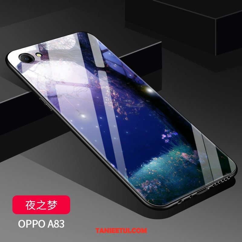 Etui Oppo A83 Nowy Szkło Kreatywne, Futerał Oppo A83 Trudno Nubuku Lustro