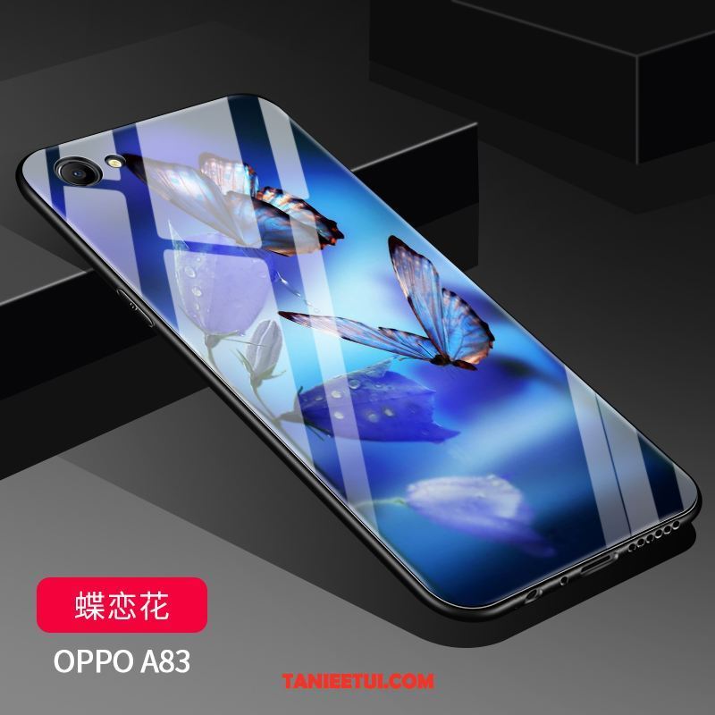 Etui Oppo A83 Nowy Szkło Kreatywne, Futerał Oppo A83 Trudno Nubuku Lustro