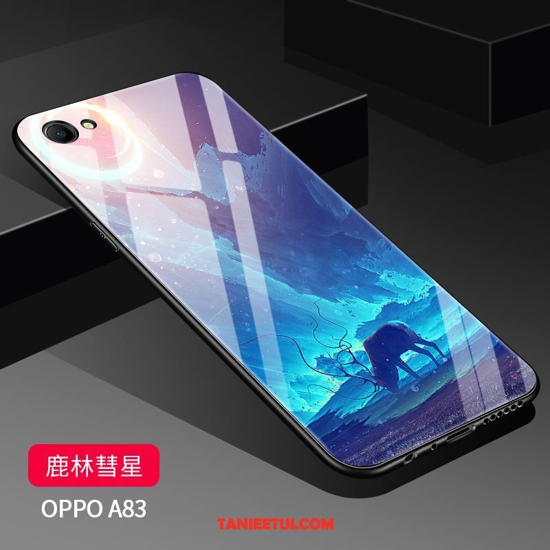 Etui Oppo A83 Nowy Szkło Kreatywne, Futerał Oppo A83 Trudno Nubuku Lustro