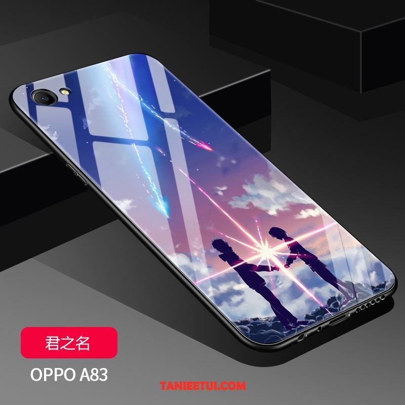 Etui Oppo A83 Nowy Szkło Kreatywne, Futerał Oppo A83 Trudno Nubuku Lustro