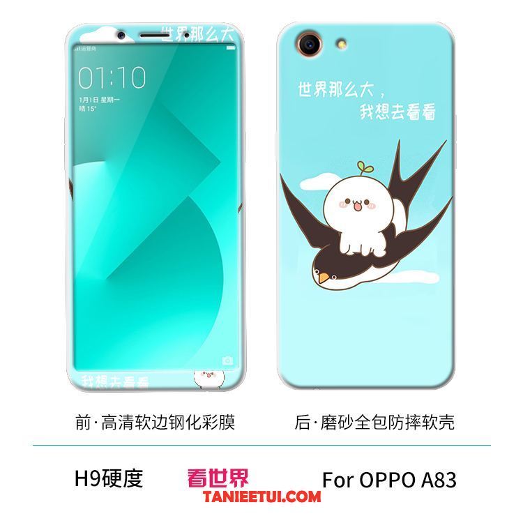 Etui Oppo A83 Silikonowe Telefon Komórkowy Biały, Futerał Oppo A83 Szkło Hartowane All Inclusive Miękki