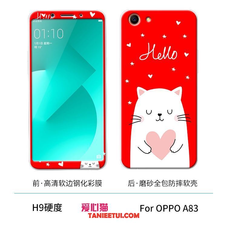 Etui Oppo A83 Silikonowe Telefon Komórkowy Biały, Futerał Oppo A83 Szkło Hartowane All Inclusive Miękki