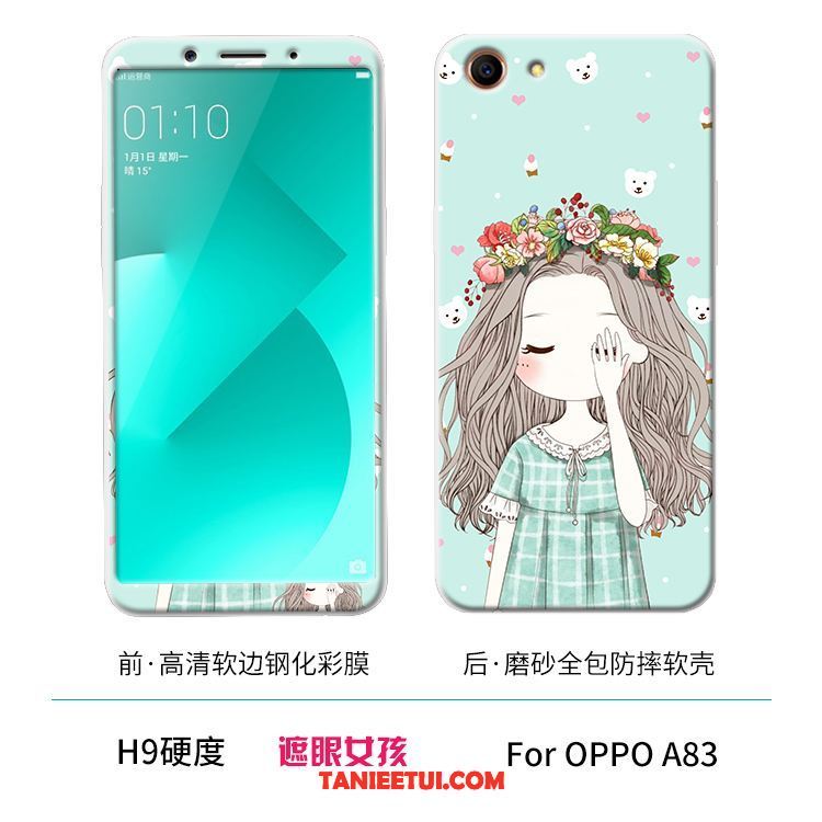 Etui Oppo A83 Silikonowe Telefon Komórkowy Biały, Futerał Oppo A83 Szkło Hartowane All Inclusive Miękki