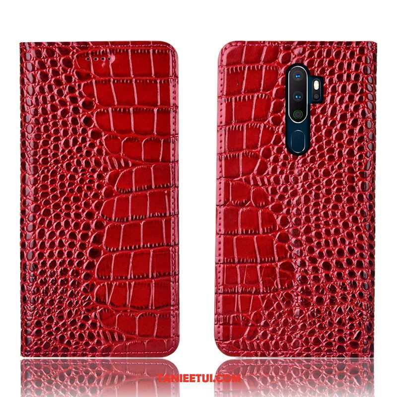 Etui Oppo A9 2020 All Inclusive Telefon Komórkowy Krokodyl, Obudowa Oppo A9 2020 Wzór Anti-fall Niebieski