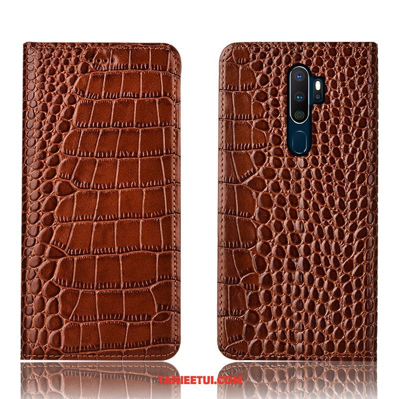 Etui Oppo A9 2020 All Inclusive Telefon Komórkowy Krokodyl, Obudowa Oppo A9 2020 Wzór Anti-fall Niebieski