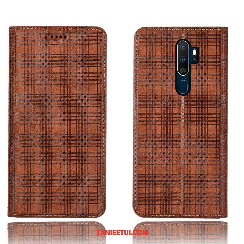 Etui Oppo A9 2020 All Inclusive Wzór Anti-fall, Obudowa Oppo A9 2020 Telefon Komórkowy Krata Aksamit