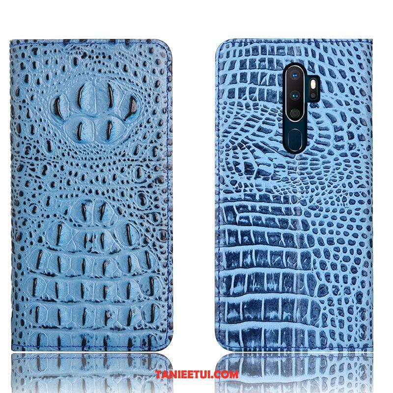 Etui Oppo A9 2020 Ochraniacz Krokodyl Telefon Komórkowy, Futerał Oppo A9 2020 Skórzany Wzór Anti-fall Braun