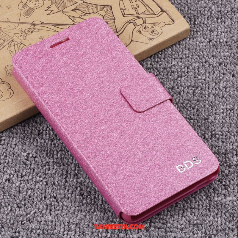 Etui Oppo Ax5 Cienkie Szkło Hartowane Klapa, Pokrowce Oppo Ax5 Skórzany Futerał Ochraniacz Czarny