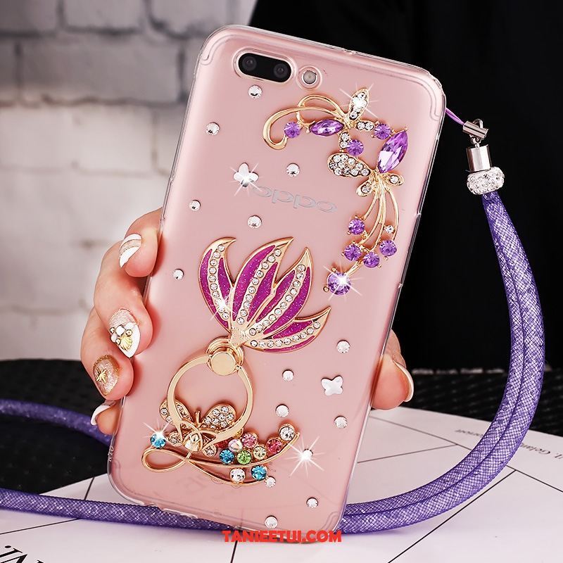 Etui Oppo Ax5 Europa Purpurowy All Inclusive, Obudowa Oppo Ax5 Rhinestone Kreatywne Ochraniacz