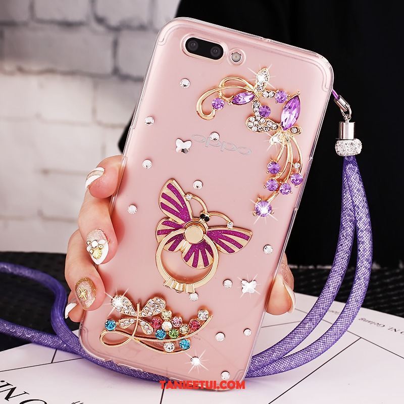 Etui Oppo Ax5 Europa Purpurowy All Inclusive, Obudowa Oppo Ax5 Rhinestone Kreatywne Ochraniacz