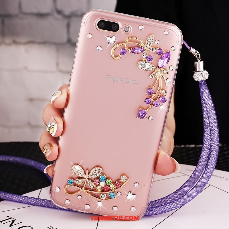 Etui Oppo Ax5 Europa Purpurowy All Inclusive, Obudowa Oppo Ax5 Rhinestone Kreatywne Ochraniacz