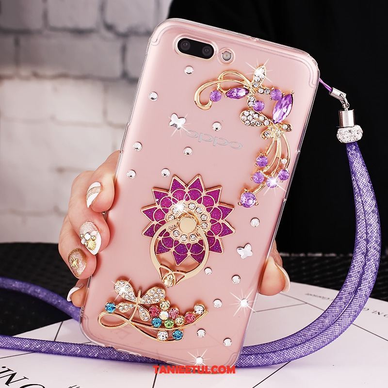 Etui Oppo Ax5 Europa Purpurowy All Inclusive, Obudowa Oppo Ax5 Rhinestone Kreatywne Ochraniacz