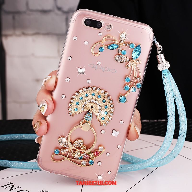 Etui Oppo Ax5 Europa Purpurowy All Inclusive, Obudowa Oppo Ax5 Rhinestone Kreatywne Ochraniacz