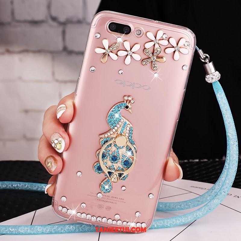 Etui Oppo Ax5 Europa Purpurowy All Inclusive, Obudowa Oppo Ax5 Rhinestone Kreatywne Ochraniacz