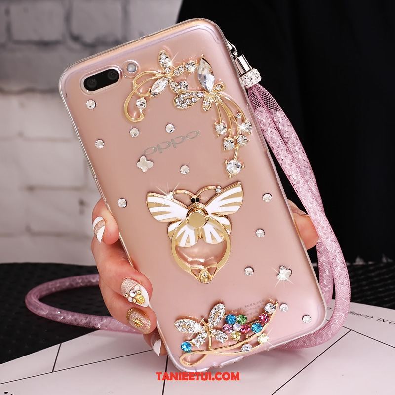 Etui Oppo Ax5 Europa Purpurowy All Inclusive, Obudowa Oppo Ax5 Rhinestone Kreatywne Ochraniacz