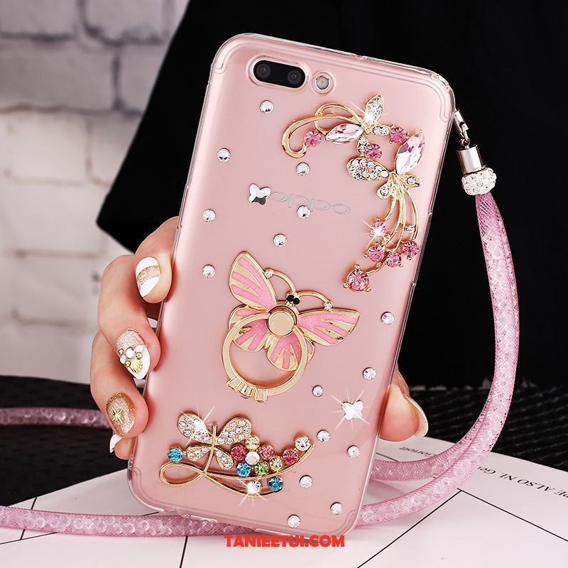 Etui Oppo Ax5 Europa Purpurowy All Inclusive, Obudowa Oppo Ax5 Rhinestone Kreatywne Ochraniacz