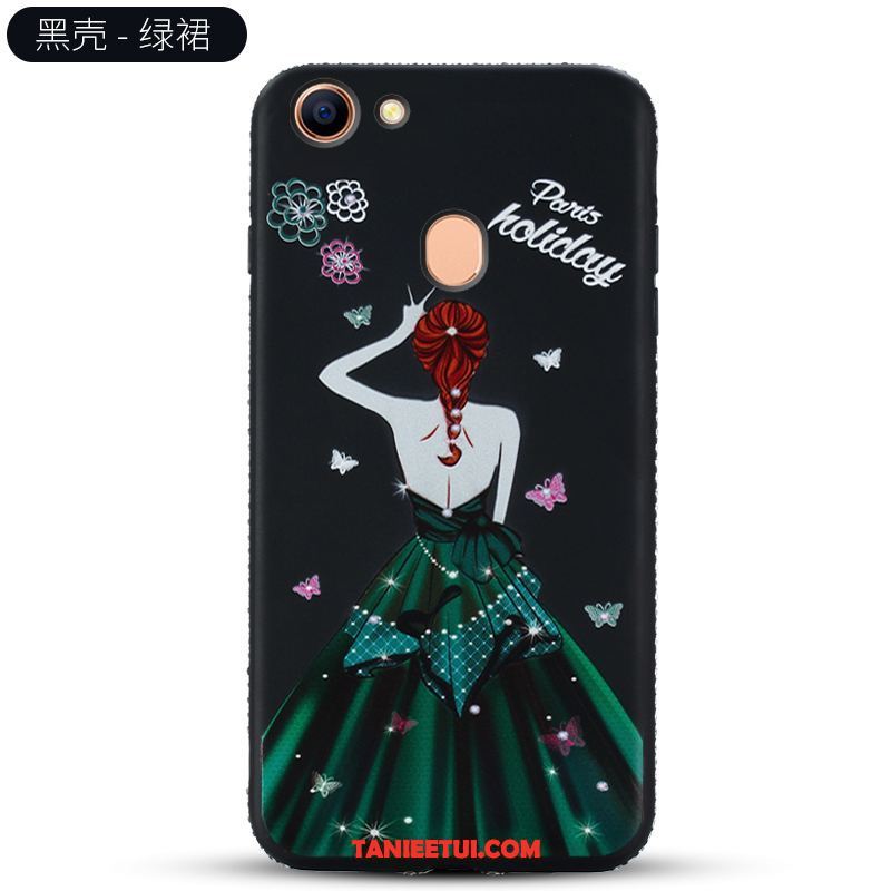 Etui Oppo F5 Ochraniacz Czarny Silikonowe, Obudowa Oppo F5 Miękki Rhinestone Telefon Komórkowy