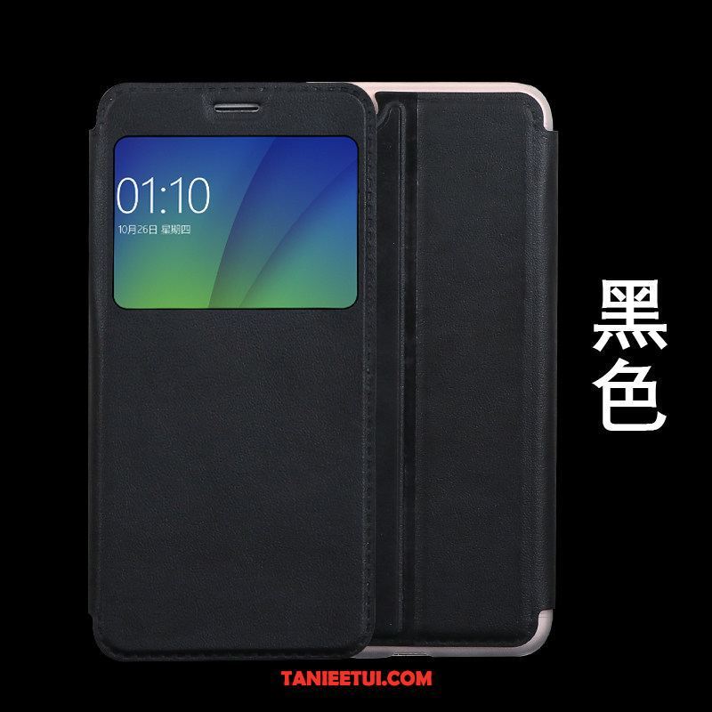 Etui Oppo F5 Złoto Ochraniacz All Inclusive, Obudowa Oppo F5 Anti-fall Skórzany Futerał Klapa