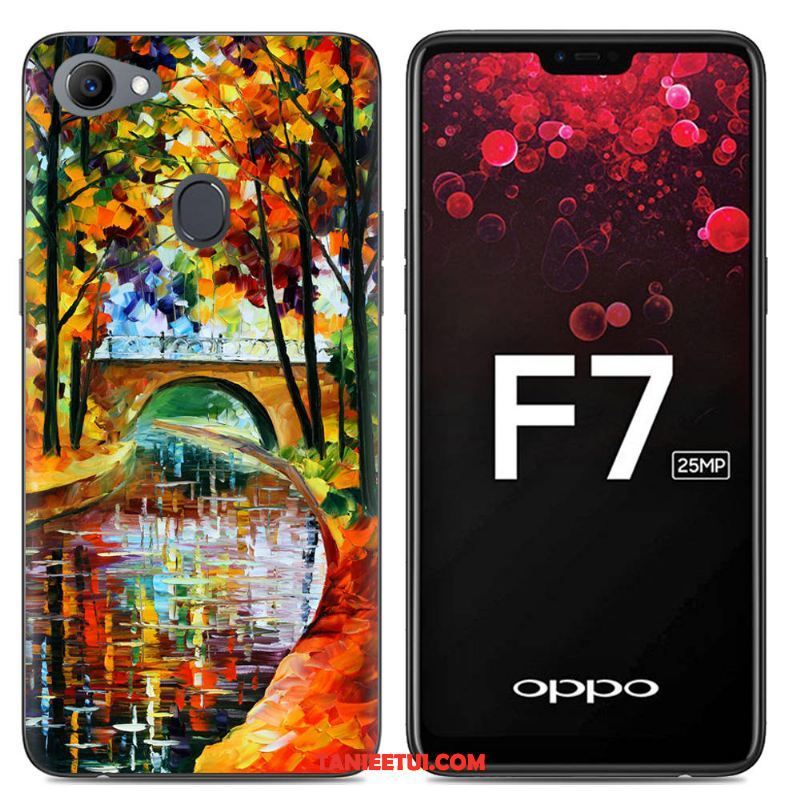 Etui Oppo F7 Kreatywne Czarny Anti-fall, Pokrowce Oppo F7 Miękki Proste Ochraniacz