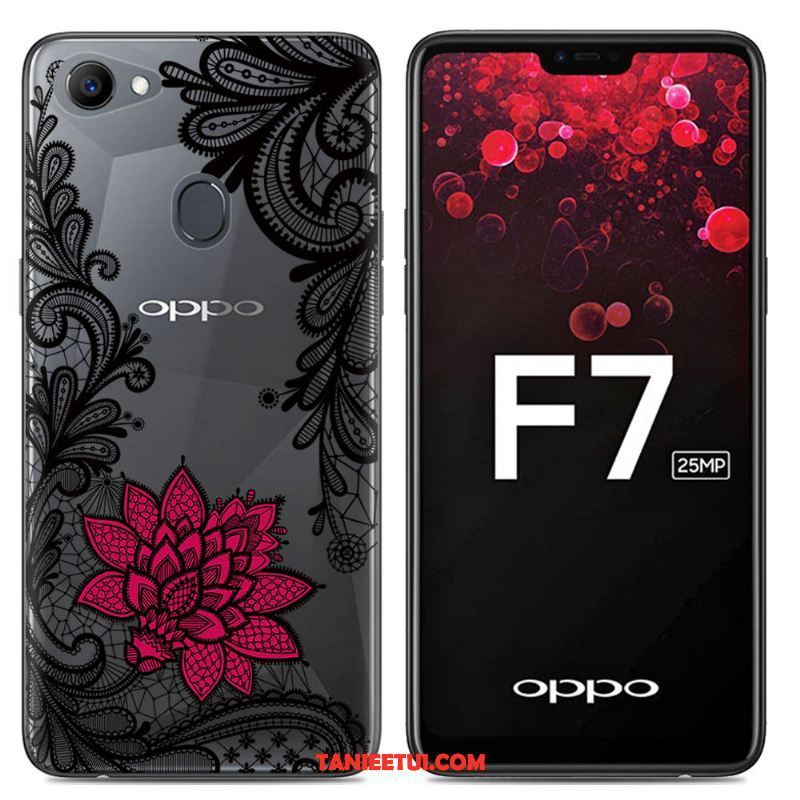 Etui Oppo F7 Kreatywne Czarny Anti-fall, Pokrowce Oppo F7 Miękki Proste Ochraniacz