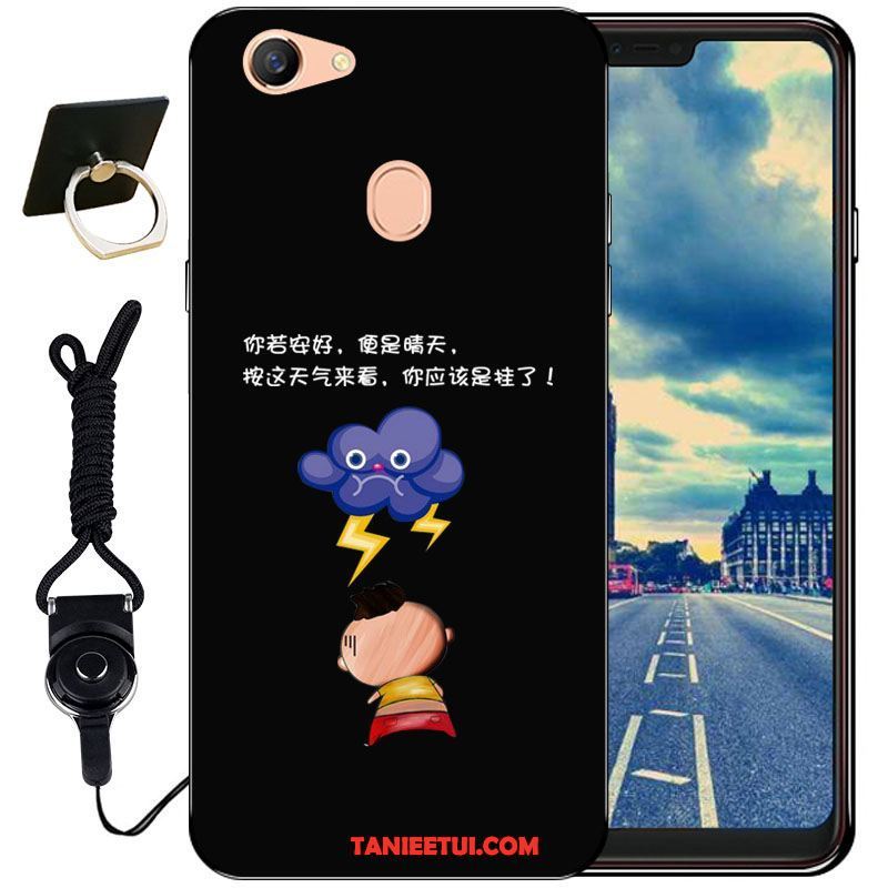 Etui Oppo F7 Kreatywne Silikonowe Miękki, Pokrowce Oppo F7 Czarny Ochraniacz Moda