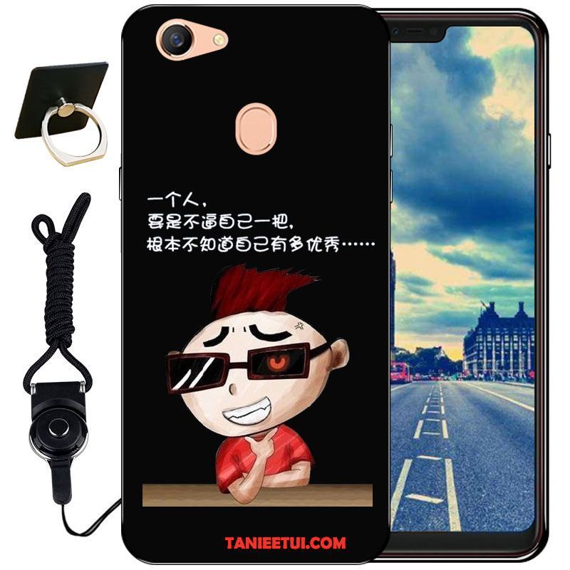 Etui Oppo F7 Kreatywne Silikonowe Miękki, Pokrowce Oppo F7 Czarny Ochraniacz Moda