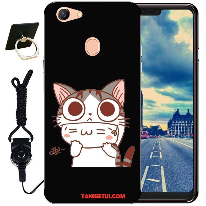 Etui Oppo F7 Kreatywne Silikonowe Miękki, Pokrowce Oppo F7 Czarny Ochraniacz Moda