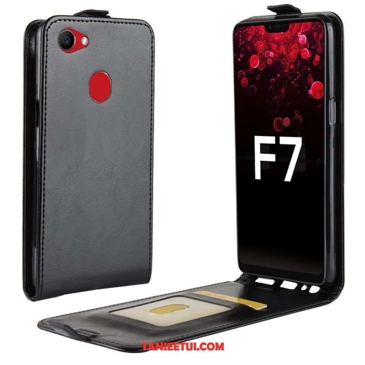 Etui Oppo F7 Ochraniacz Telefon Komórkowy Anti-fall, Obudowa Oppo F7 Skórzany Futerał Czerwony