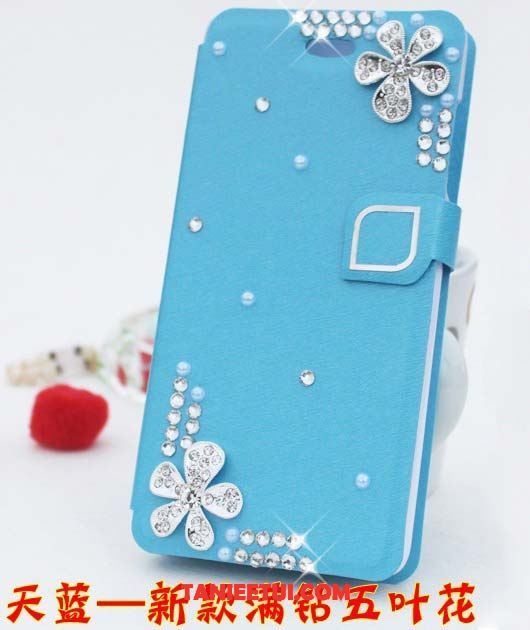 Etui Oppo F7 Telefon Komórkowy Nowy Cienkie, Pokrowce Oppo F7 Klapa Czerwony Rhinestone