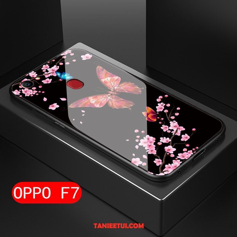 Etui Oppo F7 Trudno Ochraniacz Osobowość, Futerał Oppo F7 Anti-fall Czarny Szkło