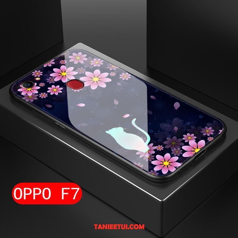 Etui Oppo F7 Trudno Ochraniacz Osobowość, Futerał Oppo F7 Anti-fall Czarny Szkło