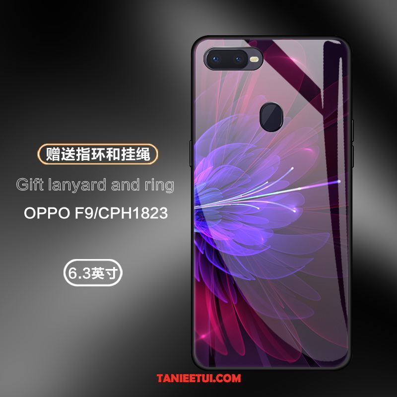 Etui Oppo F9 Kreatywne Telefon Komórkowy Anti-fall, Pokrowce Oppo F9 Różowy All Inclusive Szkło