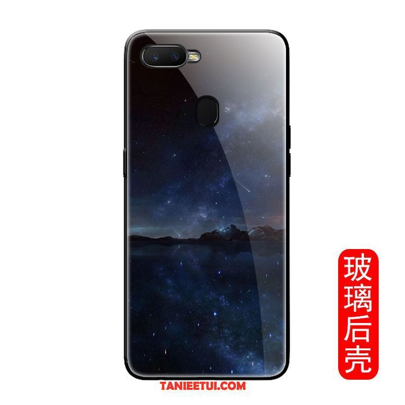 Etui Oppo F9 Starry All Inclusive Niebieski Telefon Komórkowy, Obudowa Oppo F9 Starry Luksusowy Szkło Modna Marka