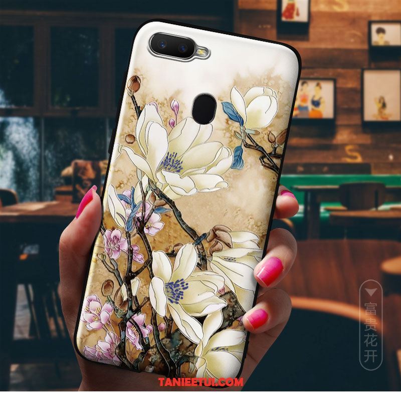 Etui Oppo F9 Starry Relief Akcesoria Chiński Styl, Obudowa Oppo F9 Starry Silikonowe Osobowość Czarny