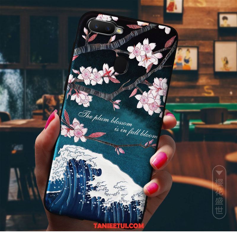 Etui Oppo F9 Starry Relief Akcesoria Chiński Styl, Obudowa Oppo F9 Starry Silikonowe Osobowość Czarny