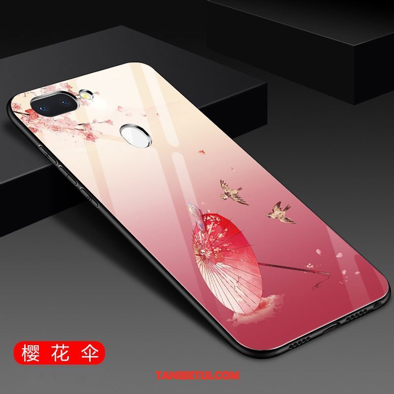 Etui Oppo F9 Starry Szkło Miękki Kreatywne, Obudowa Oppo F9 Starry Czerwony Telefon Komórkowy Ochraniacz