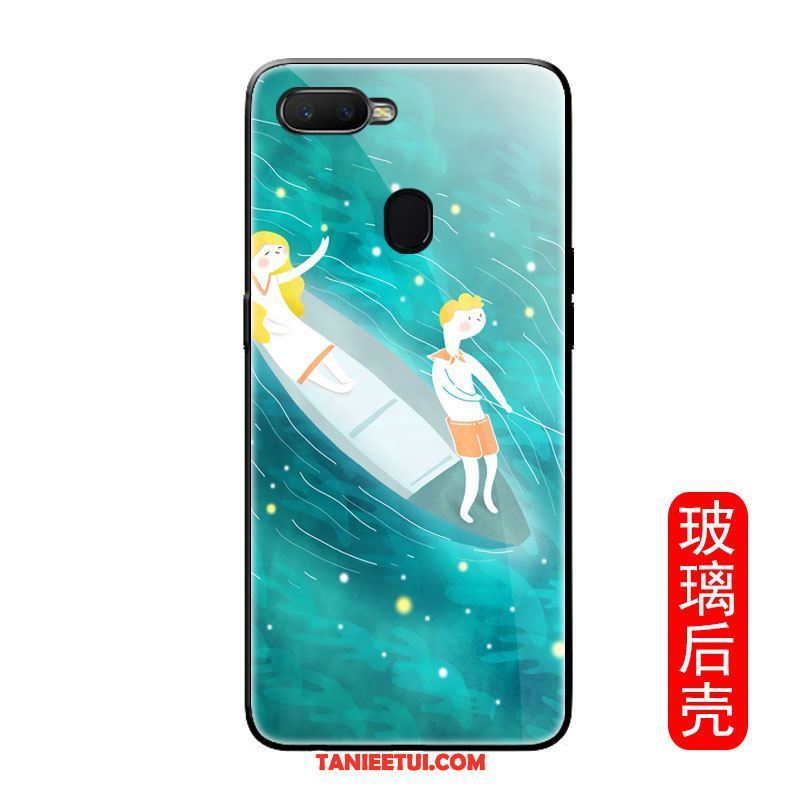 Etui Oppo F9 Starry Szkło Zabawne Niebieski, Futerał Oppo F9 Starry Silikonowe Zakochani Telefon Komórkowy