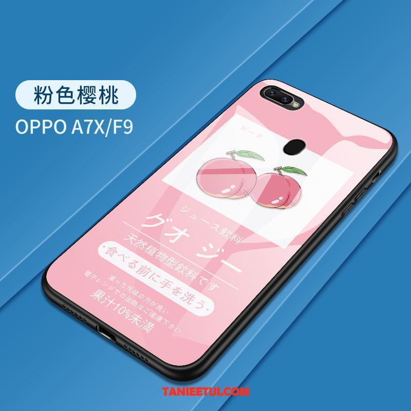 Etui Oppo F9 Szkło Hartowane Silikonowe Ochraniacz, Obudowa Oppo F9 Kolor Ciemno Niebieski All Inclusive