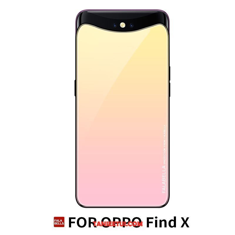 Etui Oppo Find X Skórzany Futerał Telefon Komórkowy Osobowość, Futerał Oppo Find X Anti-fall All Inclusive Ciemno Niebieski