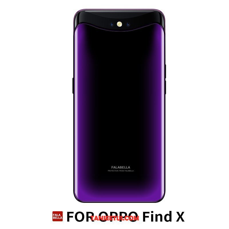 Etui Oppo Find X Skórzany Futerał Telefon Komórkowy Osobowość, Futerał Oppo Find X Anti-fall All Inclusive Ciemno Niebieski