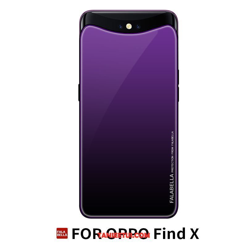 Etui Oppo Find X Skórzany Futerał Telefon Komórkowy Osobowość, Futerał Oppo Find X Anti-fall All Inclusive Ciemno Niebieski