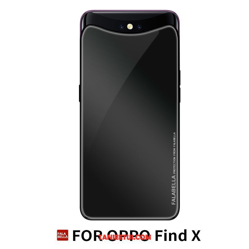 Etui Oppo Find X Skórzany Futerał Telefon Komórkowy Osobowość, Futerał Oppo Find X Anti-fall All Inclusive Ciemno Niebieski