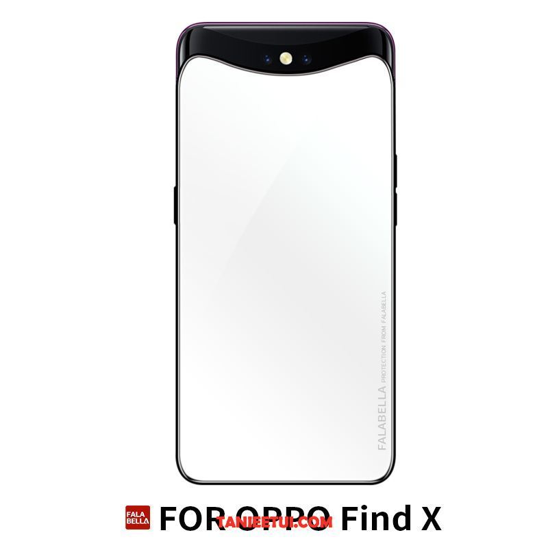 Etui Oppo Find X Skórzany Futerał Telefon Komórkowy Osobowość, Futerał Oppo Find X Anti-fall All Inclusive Ciemno Niebieski