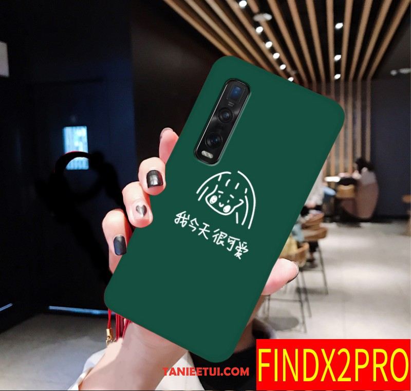 Etui Oppo Find X2 Pro All Inclusive Miękki Kreatywne, Pokrowce Oppo Find X2 Pro Piękny Czerwony Netto Cienkie