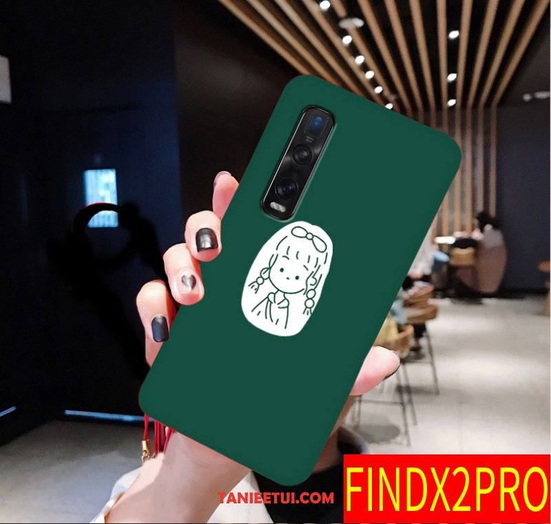 Etui Oppo Find X2 Pro All Inclusive Miękki Kreatywne, Pokrowce Oppo Find X2 Pro Piękny Czerwony Netto Cienkie