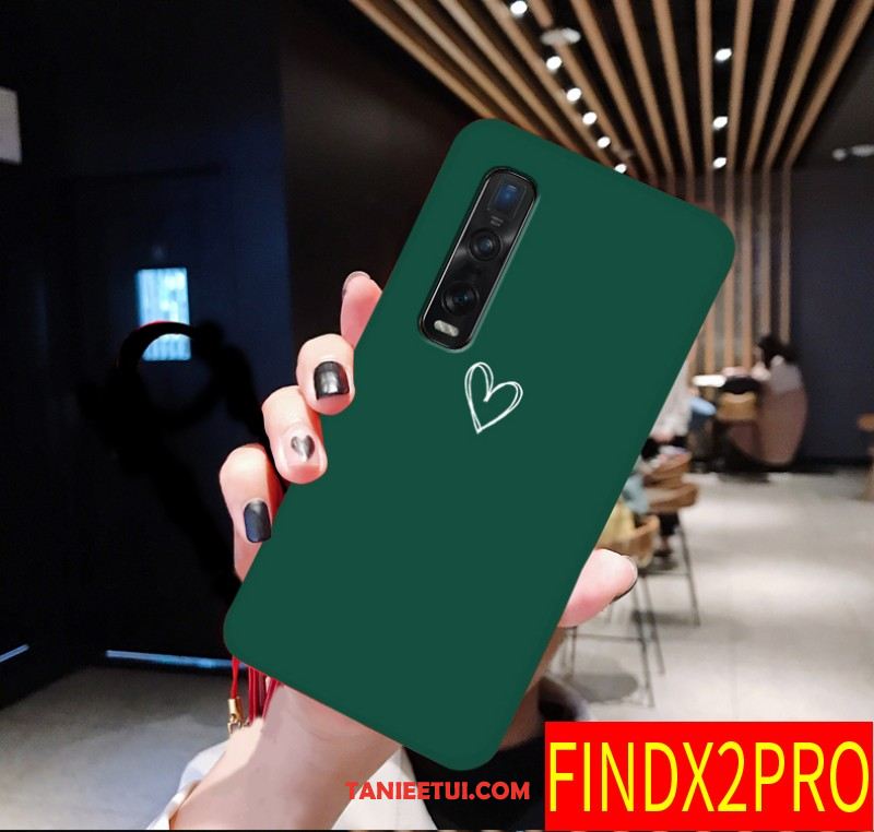 Etui Oppo Find X2 Pro All Inclusive Miękki Kreatywne, Pokrowce Oppo Find X2 Pro Piękny Czerwony Netto Cienkie