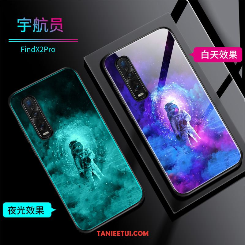 Etui Oppo Find X2 Pro Świecące Nubuku Silikonowe, Obudowa Oppo Find X2 Pro Anti-fall Miękki Telefon Komórkowy