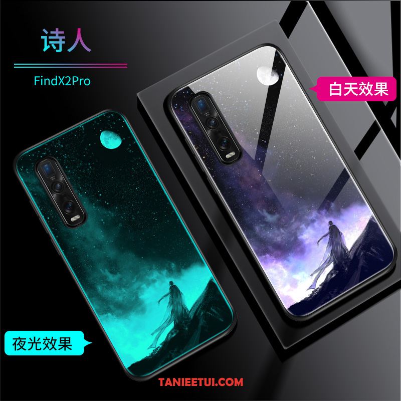 Etui Oppo Find X2 Pro Świecące Nubuku Silikonowe, Obudowa Oppo Find X2 Pro Anti-fall Miękki Telefon Komórkowy