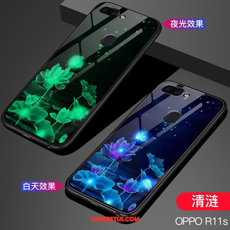 Etui Oppo R11s Gwiazda Świecące Szkło, Obudowa Oppo R11s Czarny All Inclusive Telefon Komórkowy